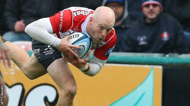 Gloucester scrum-half Joe Simpson