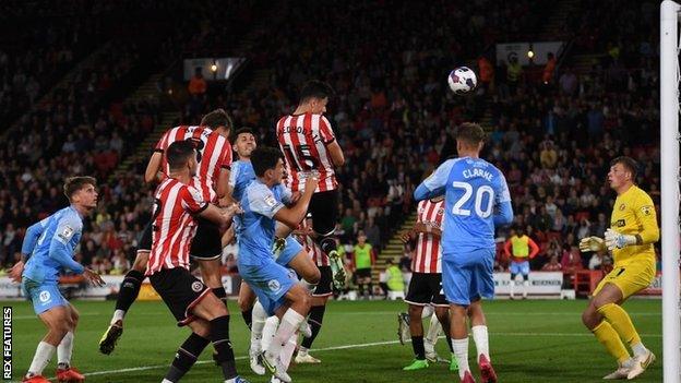 Anel Ahmedhodzic's first goal for Sheffield United was his first in three years.