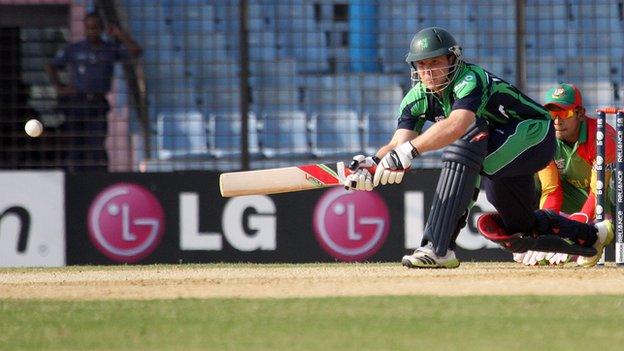 Gary Wilson top-scored for Ireland against Zimbabwe with 38 runs from 35 balls