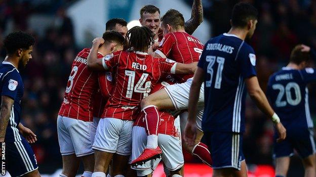 Bristol City celebrate