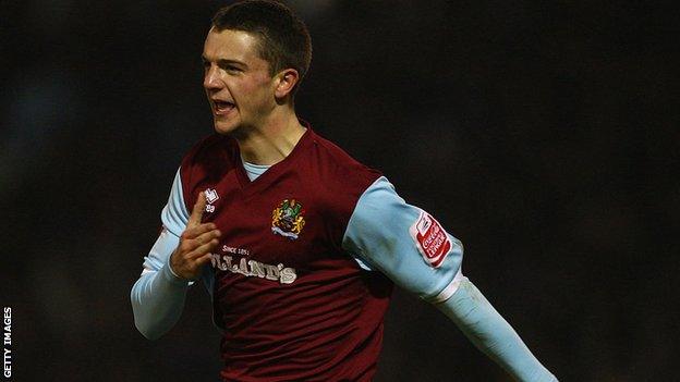 Jay Rodriguez playing for Burnley in 2009