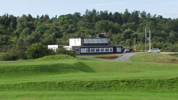 Llanymynech Golf Club has 15 holes in Wales and three in England