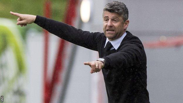 Motherwell manager Stephen Robinson