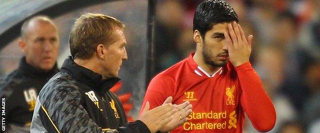 Brendan Rodgers and Luis Suarez