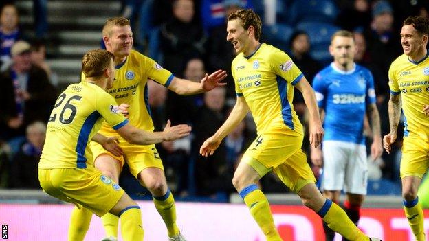 St Johnstone celebrate