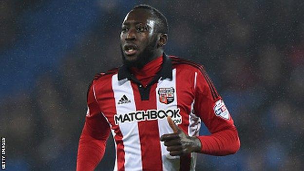 Brentford midfielder Diagouraga has had spells with Portsmouth, Peterbrough and Hereford