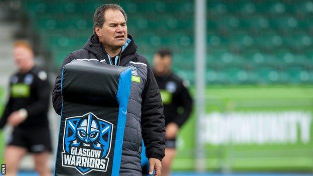 Glasgow Warriors head coach Dave Rennie