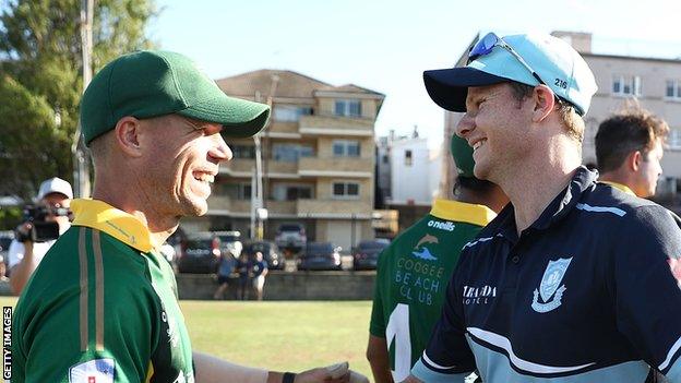 David Warner (left) and Steve Smith