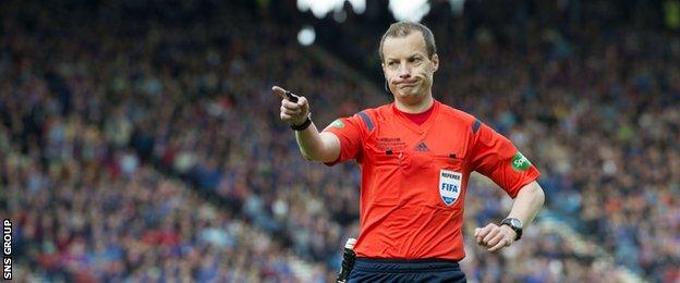 Willie Collum has twice been in charge of the Scottish Cup final