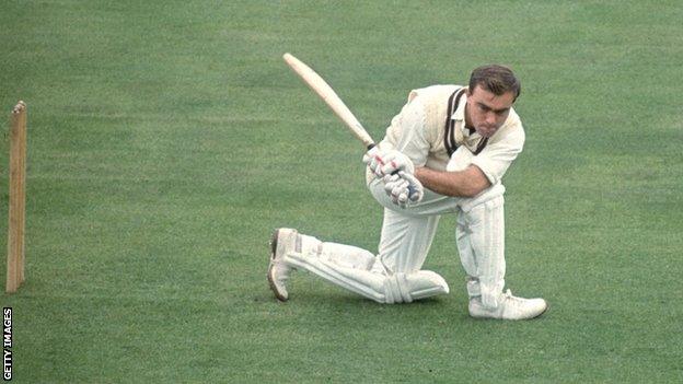 John Edrich made his 100th first-class century, against Derbyshire at The Oval