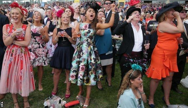 A crowd of 68,320 attended Ladies Day - nearly 4,000 up on last year after the opening of the new Village Enclosure