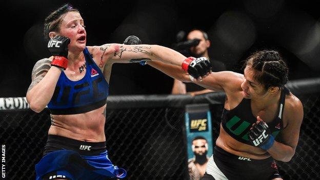 Joanne Calderwood fighting Cynthia Calvillo