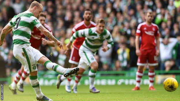 Aberdeen lost 3-1 when they visited Celtic Park in October