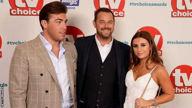 Love Island's Jack Fincham and Dani Dyer and Eastenders actor Danny Dyer