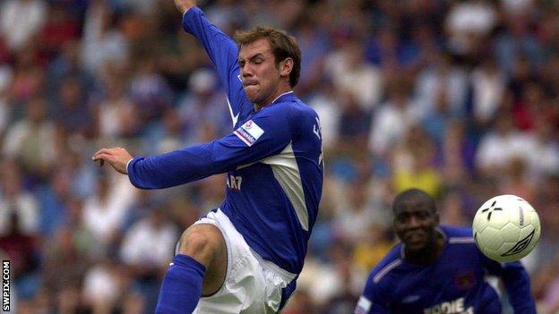 Craig Farrell, pictured here playing for Carlisle United in 2004, came through the youth academies of Middlesbrough and Leeds United