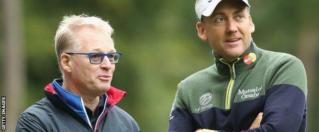 Keith Pelley, European Tour chief, and golfer Ian Poulter