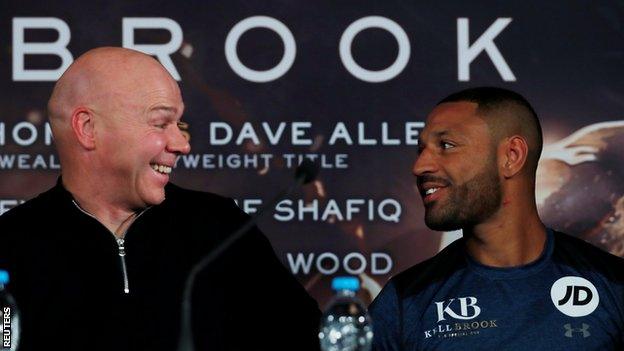 Trainer Dominic Ingle (left) and Kell Brook