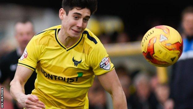 Oxford United midfielder Callum O'Dowda