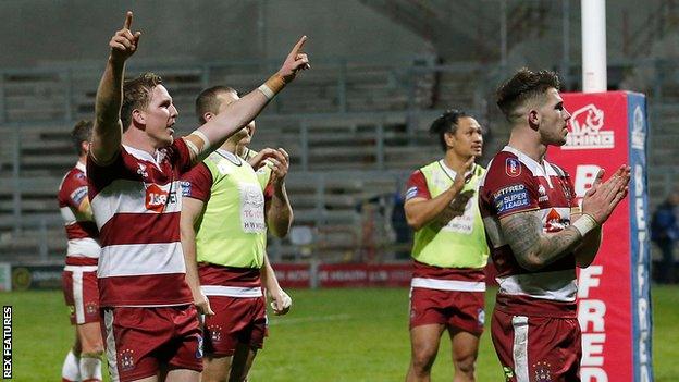 Wigan celebrate