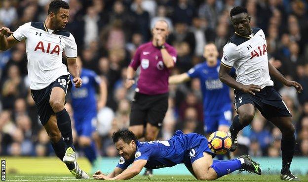 Mousa Dembele (l) and Victor Wanyama (r)