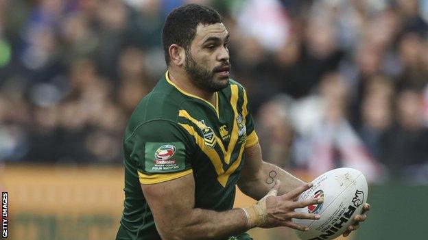 Greg Inglis running with the ball