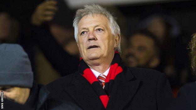 Aberdeen director Duncan Skinner at Pittodrie