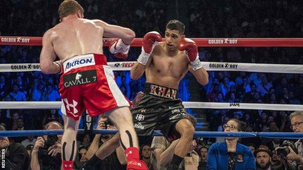 Amir Khan was knocked out by Saul 'Canelo' Alvarez