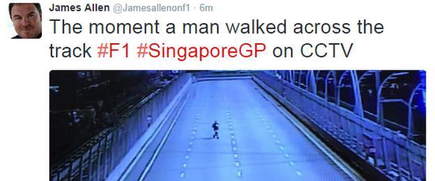 James Allen tweet at Singapore