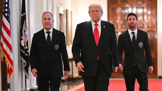 Lionel Messi and Inter Miami team-mates meet US President Donald Trump at the White House (Photos)