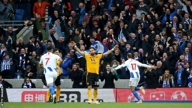 Brighton's Glenn Murray celebrates