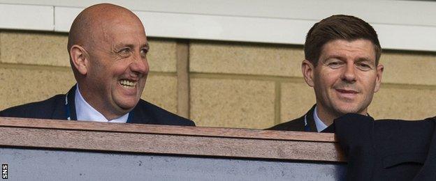 Gary McAllister and Steven Gerrard