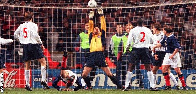 David Seaman denied Christian Dailly the goal that would have taken the tie to extra time