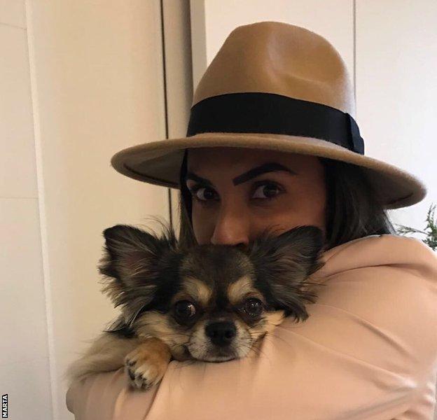 Marta and her dog