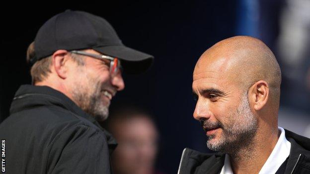 Jurgen Klopp (left) and Pep Guardiola