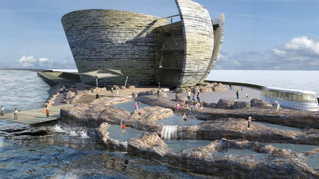 The proposed Swansea Bay tidal lagoon.