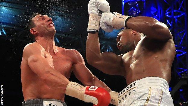 Anthony Joshua got up off the canvas to knock out Wladimir Klitschko