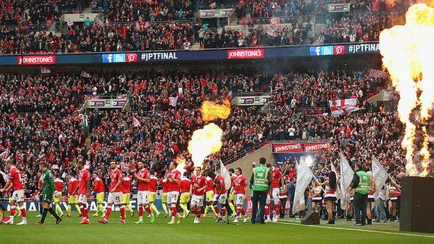 Walsall had never previously played at Wembley until last season's Johnstone's Paint Trophy final