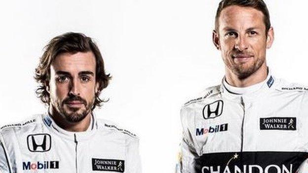 Jenson Button and Fernando Alonso