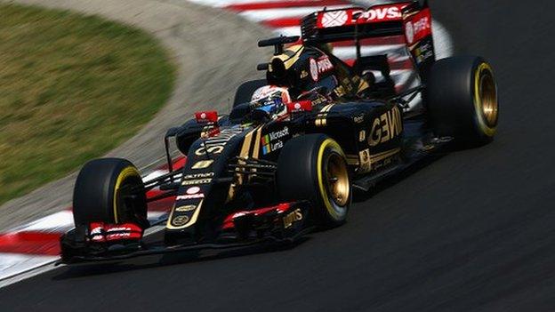 Lotus's Romain Grosjean