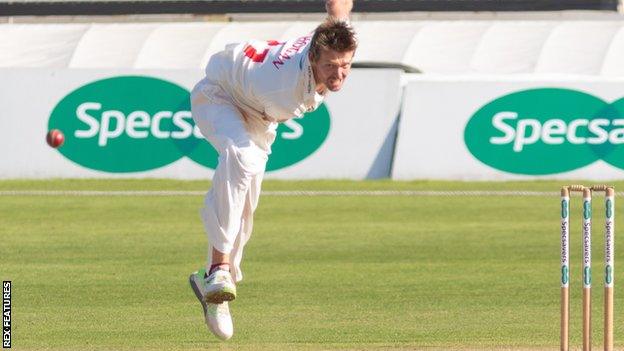 Australian paceman Michael Hogan was the pick of Glamorgan's bowlers