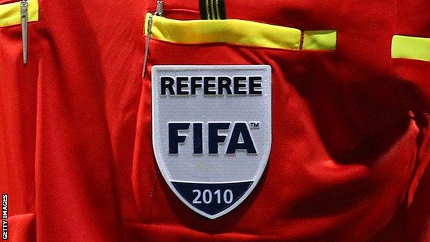 A Fifa referees badge