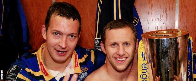 Leeds's Danny McGuire Rob Burrow