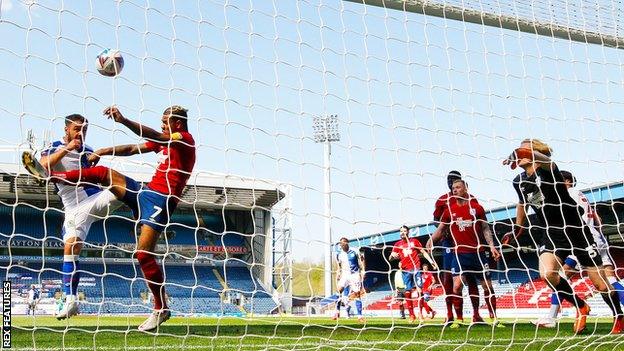 Adam Armstrong scores