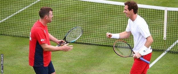 Leon Smith and Andy Murray