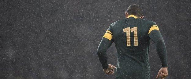 South Africa's Bryan Habana trudges off field after semi-final defeat by New Zealand