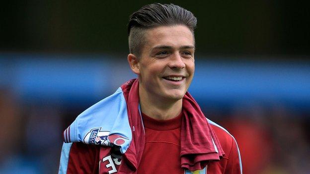 Aston Villa midfielder Jack Grealish