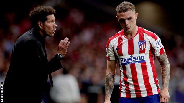 Diego Simeone and Kieran Trippier