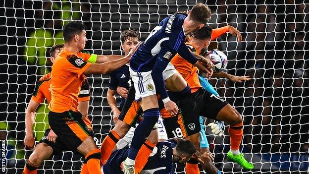 Alan Browne conceded the late penalty which earned Scotland victory at Hampden Park