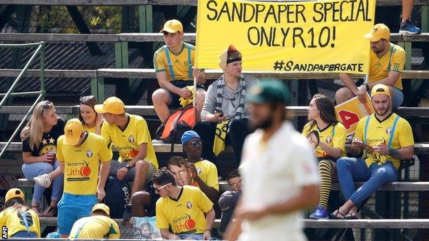 Fans at the Wanderers Stadium