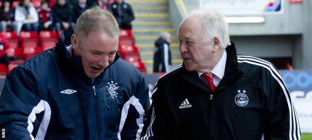 Ally McCoist and Craig Brown